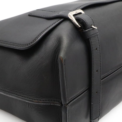Loewe Anagram Military Messenger Bag Canvas Leather Black Silver — view 3