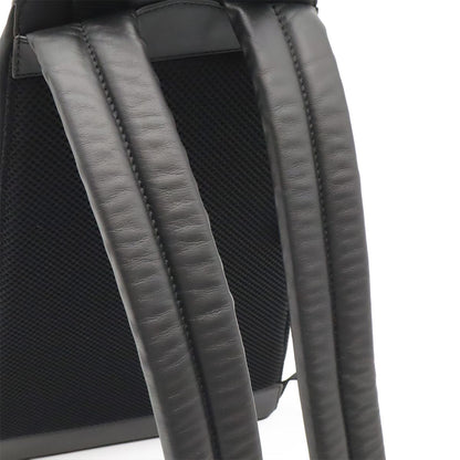 Loewe Convertible Backpack Small Shoulder Bag Nylon Leather Black Silver — view 4