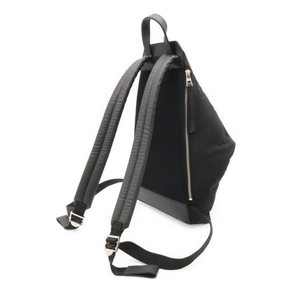 Loewe Convertible Backpack Small Shoulder Bag Nylon Leather Black Silver — view 2