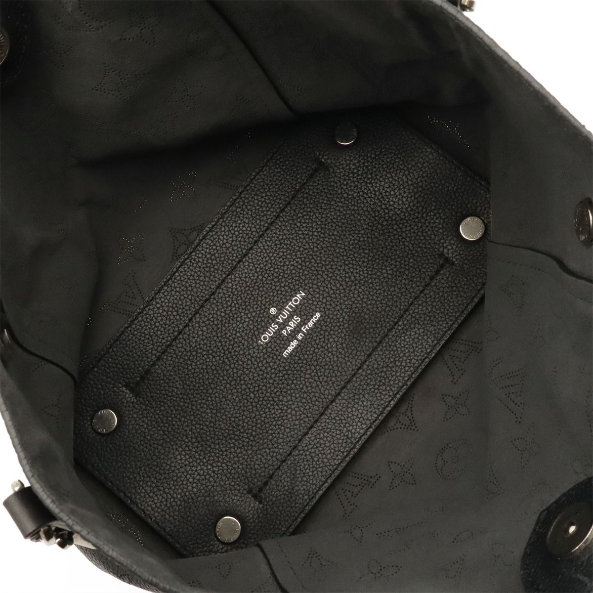 Louis Vuitton Monogram Mahina Hina PM 2-Way Shoulder Bag Leather Noir Black — view 8