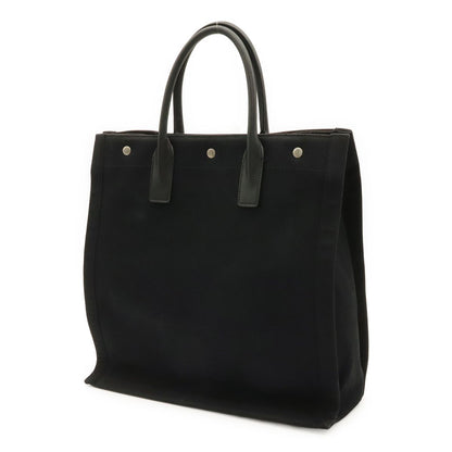 Saint Laurent Paris YSL Yve Gauche Rive Tote Canvas Leather Black — view 2