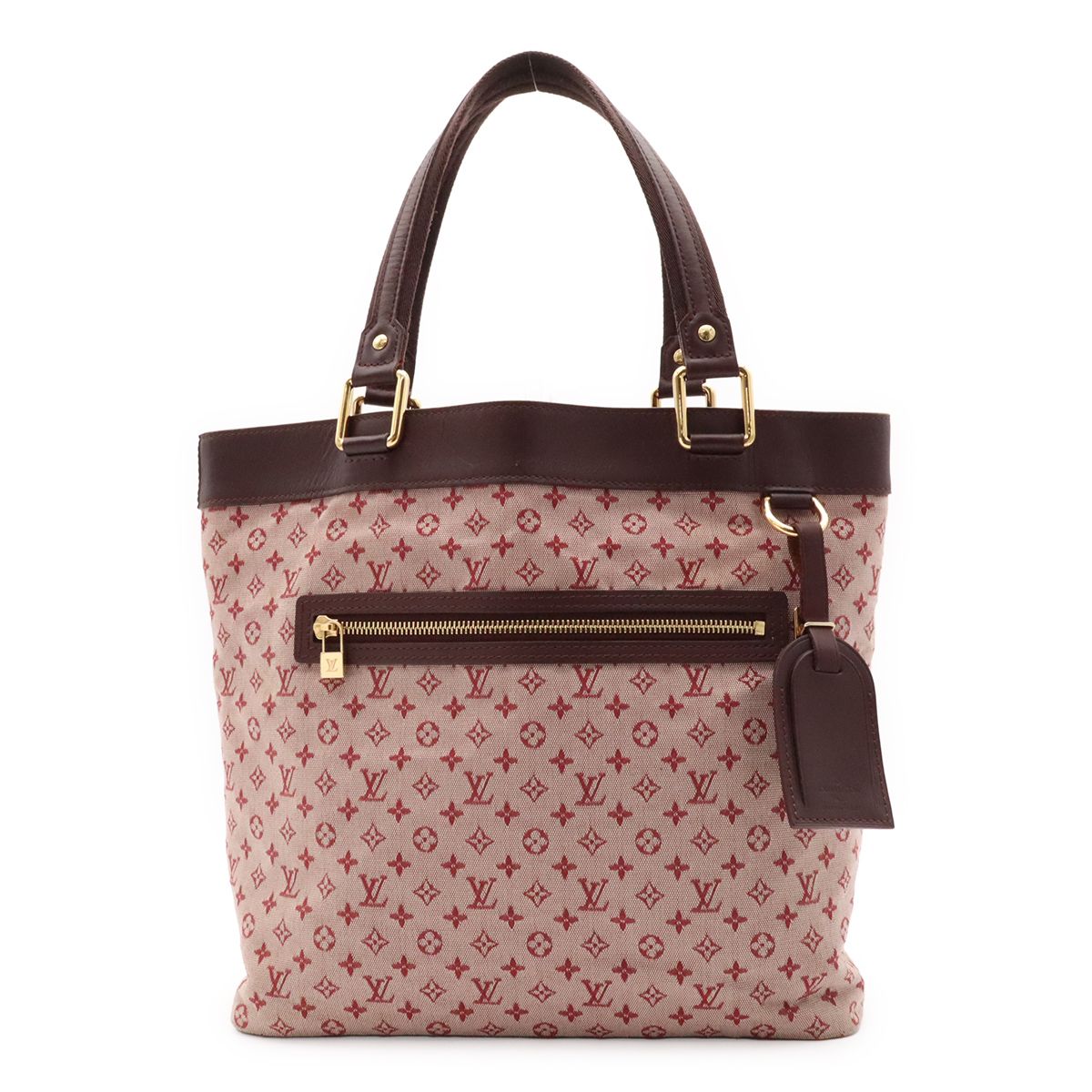 Louis Vuitton Monogram Mini Lucille GM Tote Cherry Canvas Leather