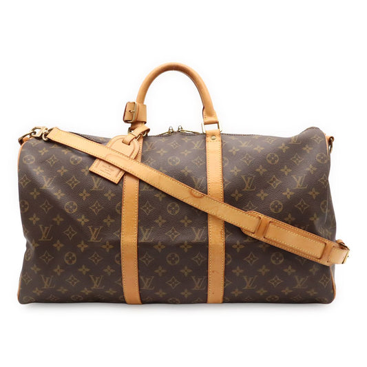 Louis Vuitton Monogram Keepall Bandouliere 50 Boston Bag Purse 2-Way