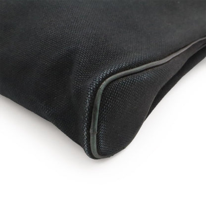 Hermes Sac Ibou MM Tote Canvas Leather Black Silver — view 3
