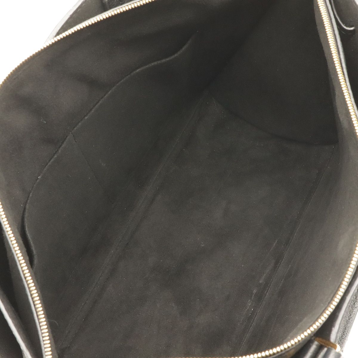Louis Vuitton Lockme Handbag Tassel Leather Noir Black Gold — view 6