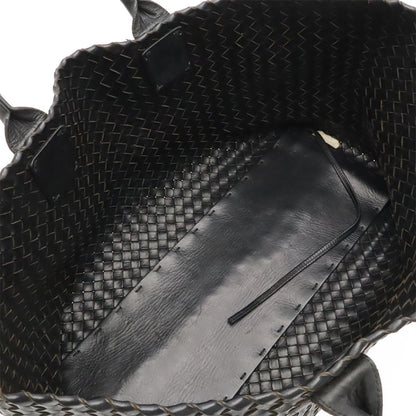 Bottega Veneta Intrecciato Cava MM Tote Leather Black Pouch Out of Stock — view 7