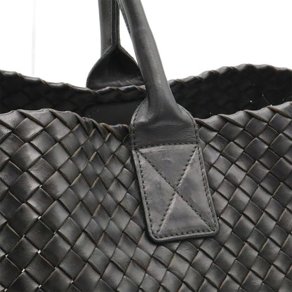 Bottega Veneta Intrecciato Cava MM Tote Leather Black Pouch Out of Stock — view 6