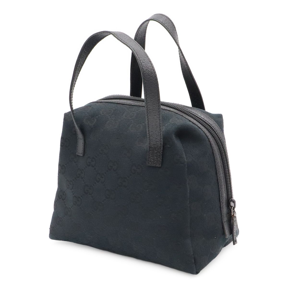 Gucci GG Canvas Mini Bag Tote Leather Black — view 2