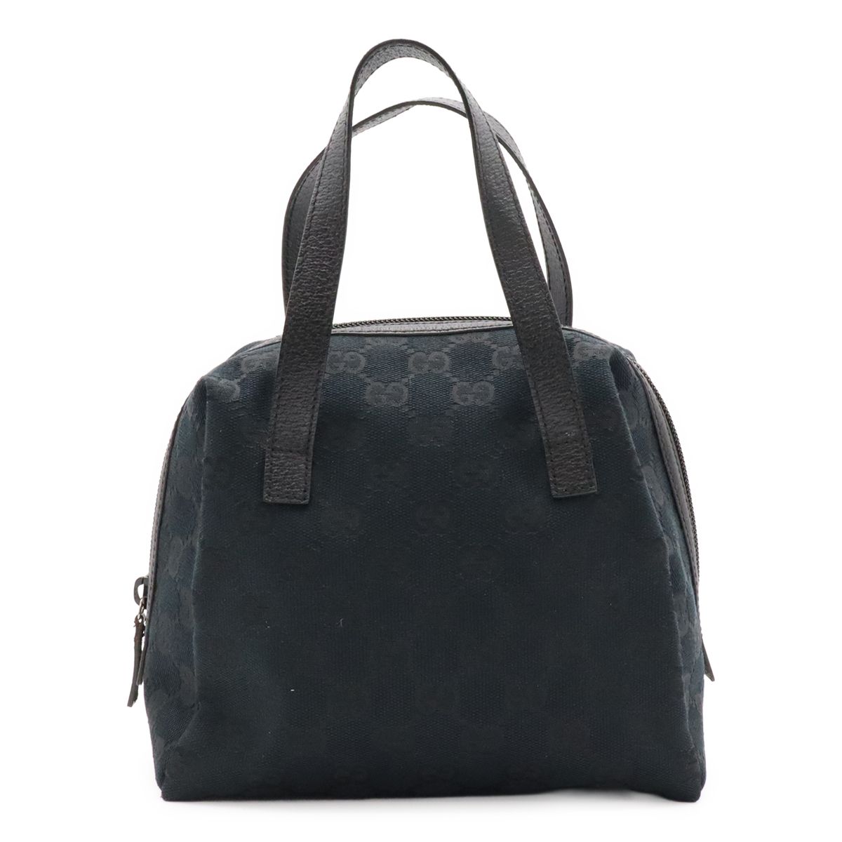 Gucci GG Canvas Mini Bag Tote Leather Black