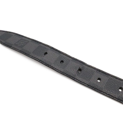 Louis Vuitton Damier Graphite Ceinture Force Belt Silver — view 6