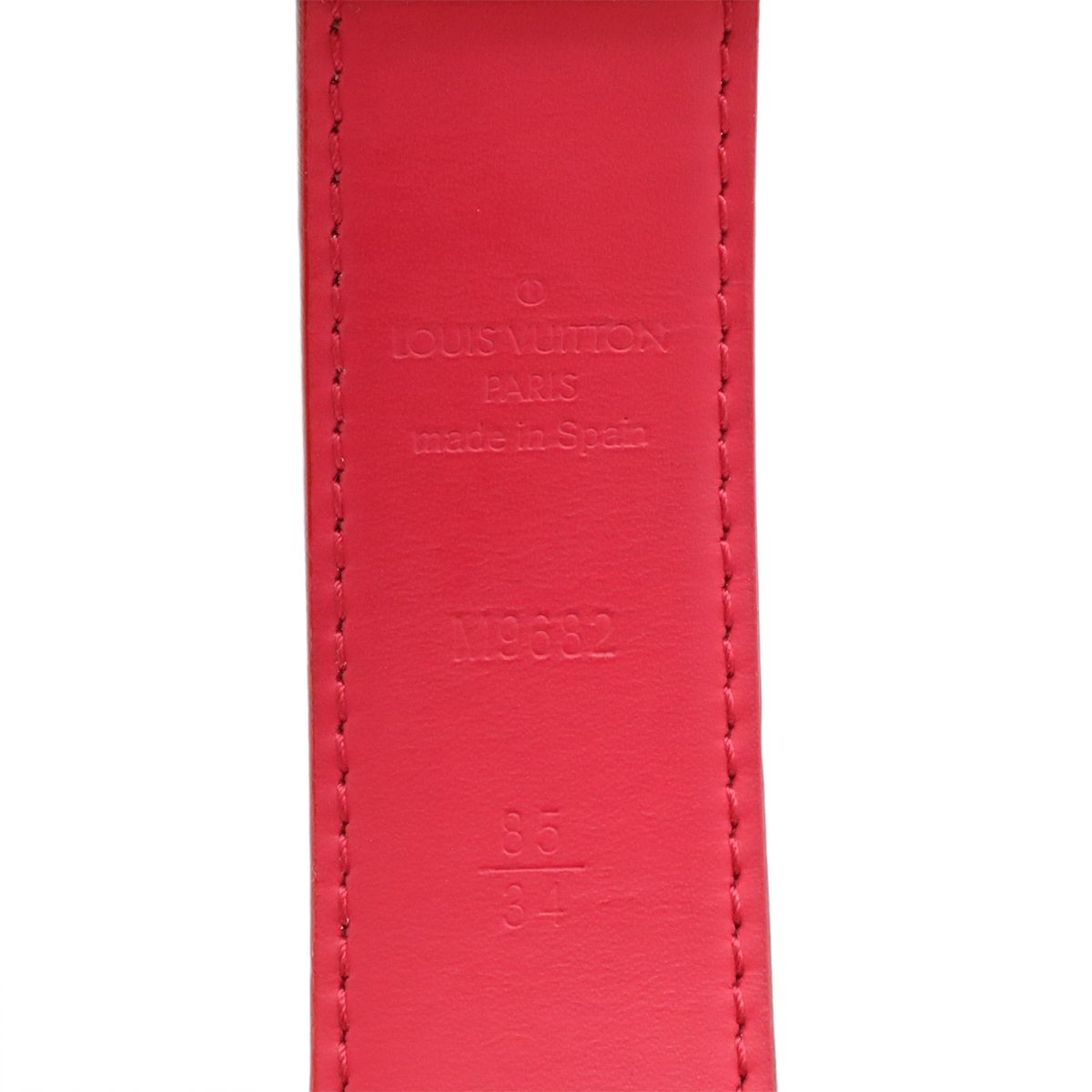 Louis Vuitton Monogram Multicolor Ceinture Carre Belt Leather Blanc White 85 — view 9