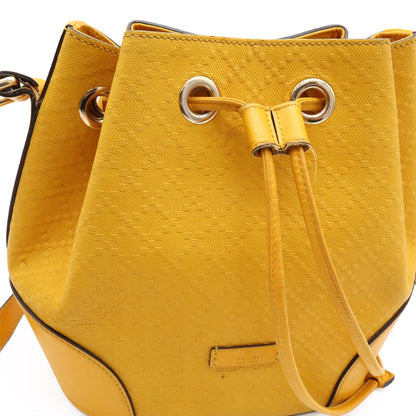 Gucci Bright Diamante Drawstring Shoulder Bag Crossbody Leather Yellow Gold — view 8