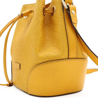 Gucci Bright Diamante Drawstring Shoulder Bag Crossbody Leather Yellow Gold — view 6