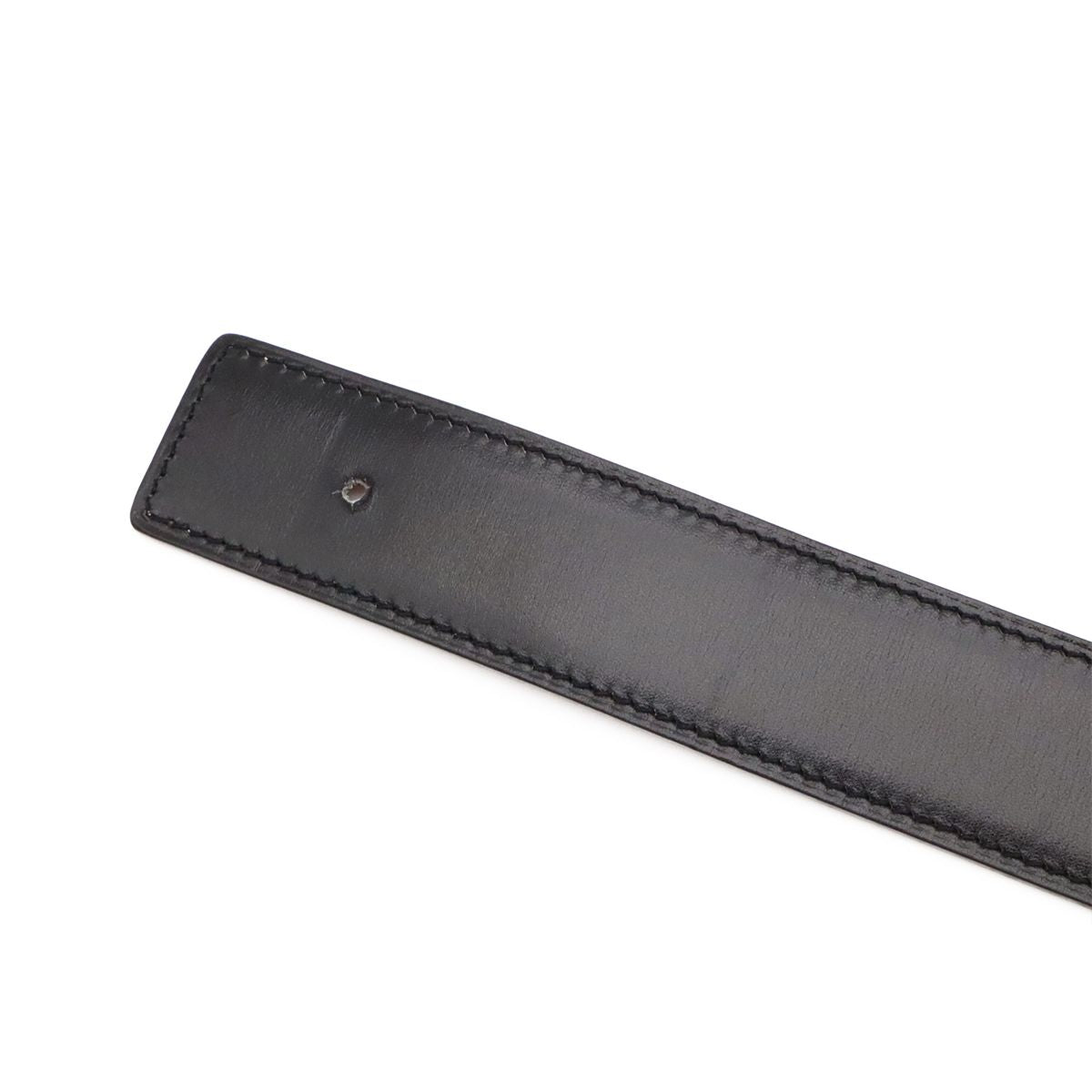 Hermes Chaine D'ancre Reversible Belt Leather Black Brown Gold 85 — view 5