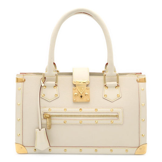 Louis Vuitton Suhali Faburo Tote Studs Leather Blanc White