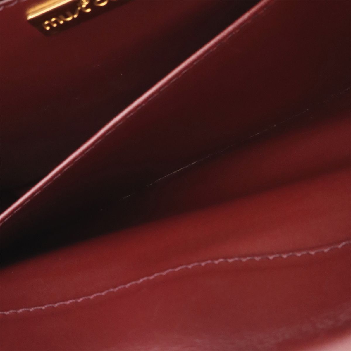 Cartier Must Line Shoulder Bag Crossbody Leather Bordeaux Red Gold — view 8