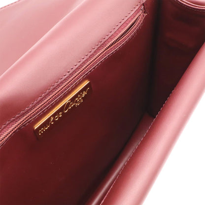 Cartier Must Line Shoulder Bag Crossbody Leather Bordeaux Red Gold — view 7