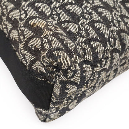 Dior Trotter Shoulder Bag Crossbody Jacquard Canvas Leather Black — view 3