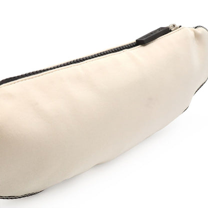 Chanel Sports Line CC Logo Belt Bag Waist Pouch Hip Nylon Gray Ivory — view 7