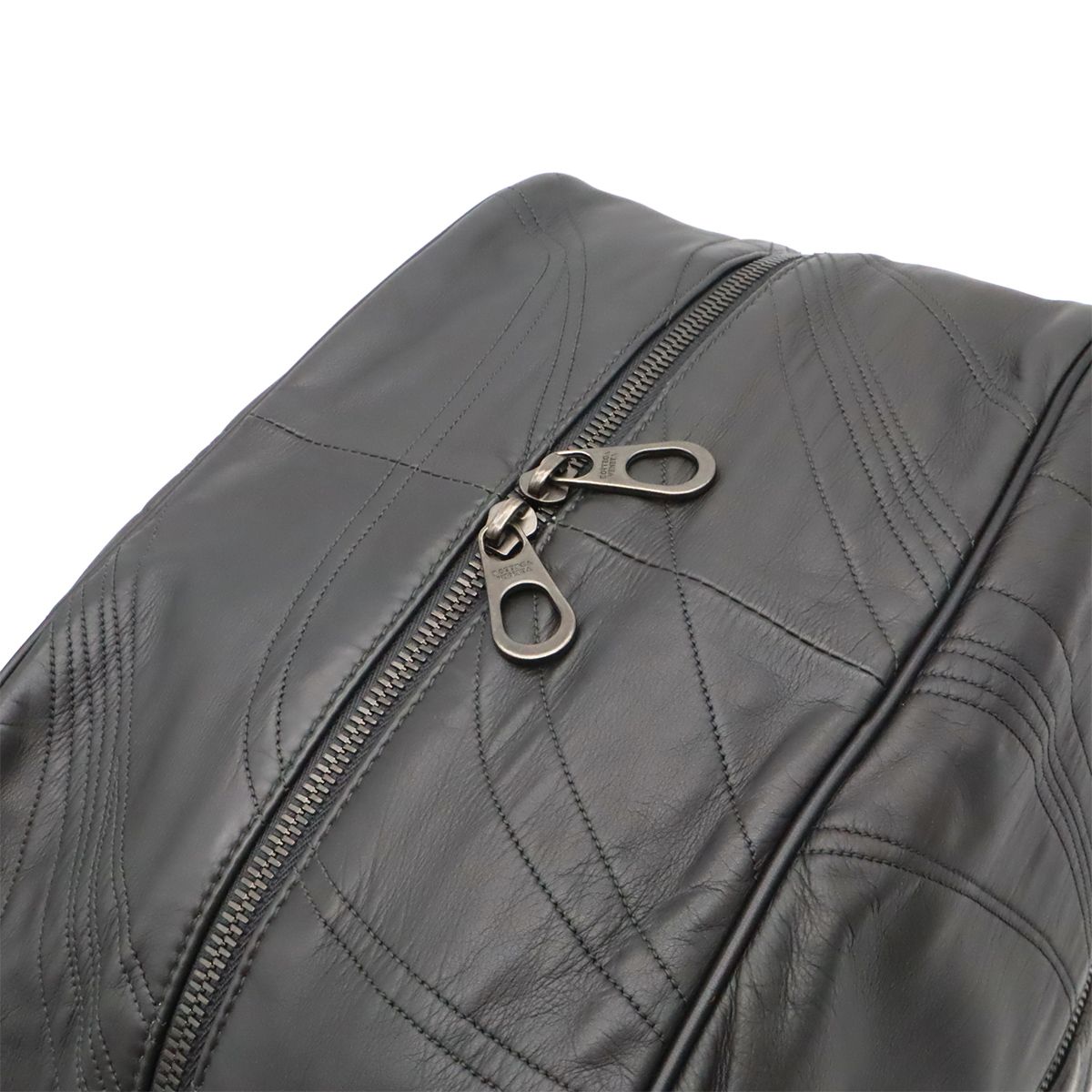 Bottega Veneta Quilted Shoulder Bag Nappa Leather Dark Gray — view 4