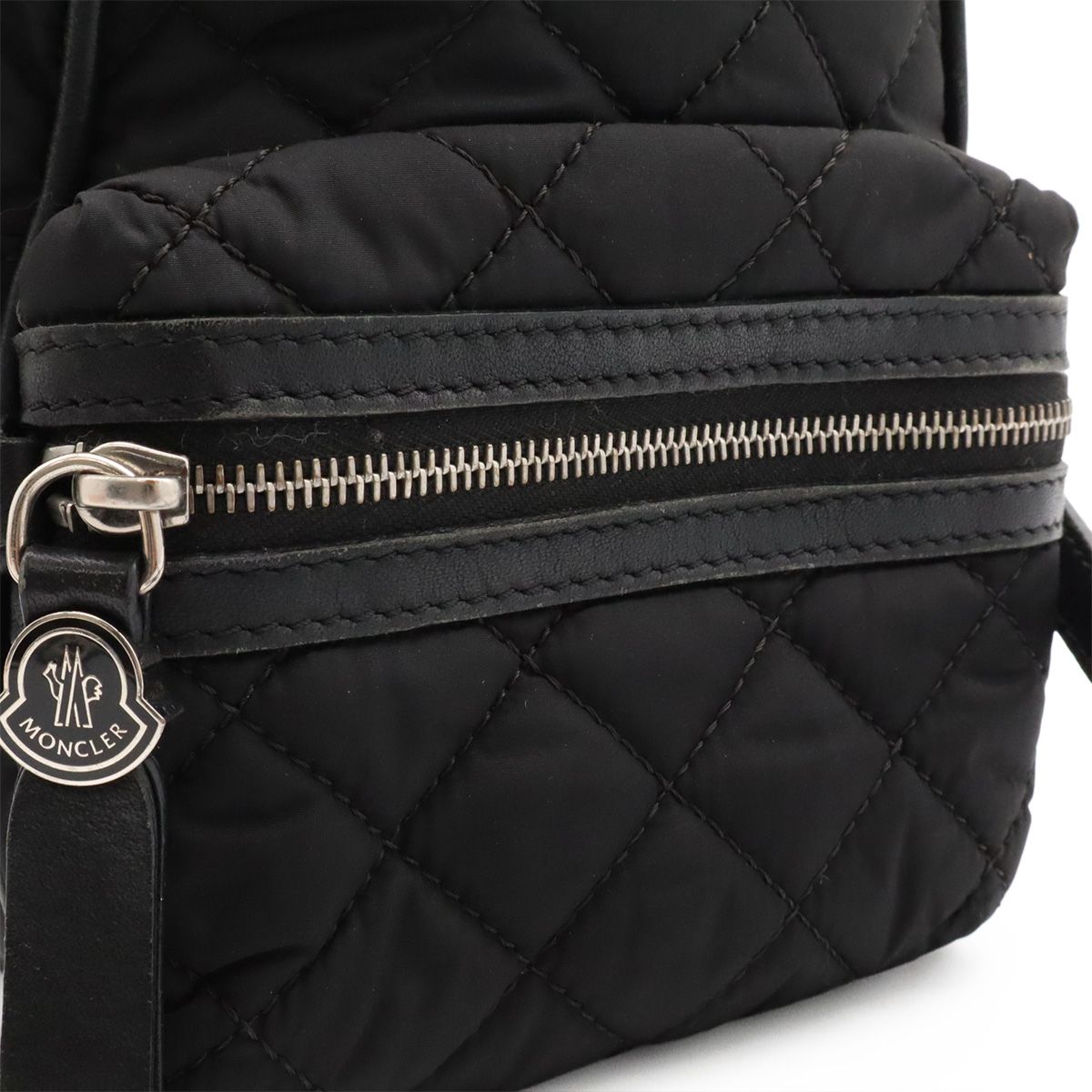 Moncler Kilia Small Mini Bag 2-Way Nylon Leather Black — view 7