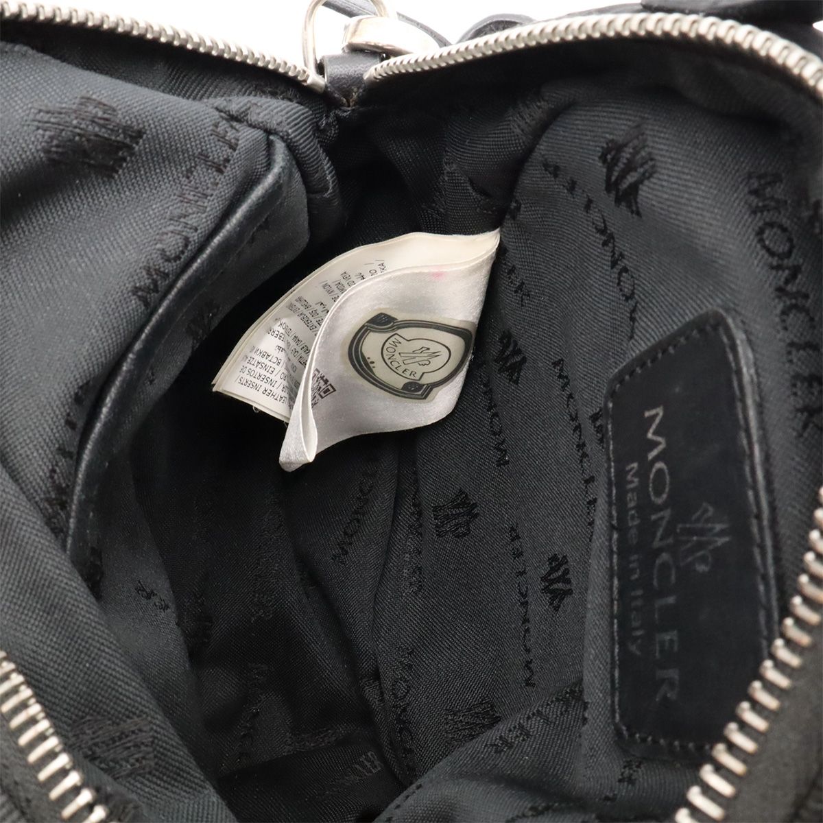 Moncler Kilia Small Mini Bag 2-Way Nylon Leather Black — view 8