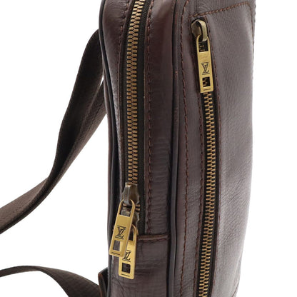 Louis Vuitton Utah Belt Bag Hip Leather Cafe Brown — view 5