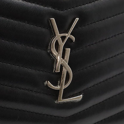 Saint Laurent Paris YSL Lou Camera Bag Chain Leather Black Silver — view 5