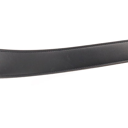 Hermes Belt Buckle Reversible Box Calf Taurillon Clemence Black Gold Brown 95 — view 5