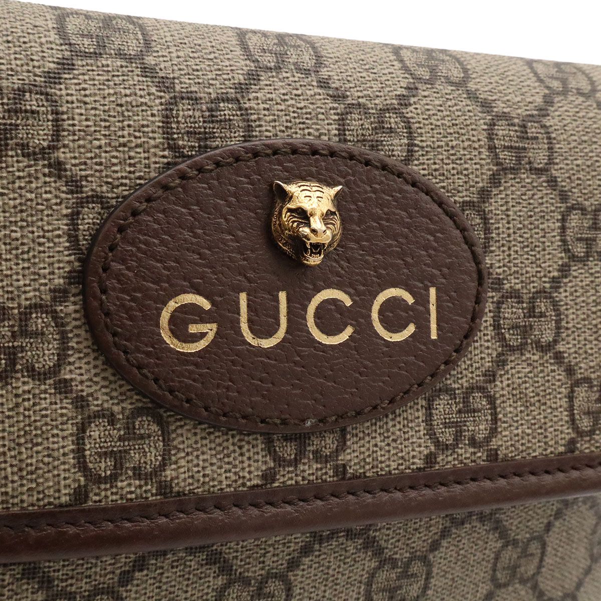Gucci Neo Vintage GG Supreme Cat Head Sherry Line Belt Bag Beige — view 5
