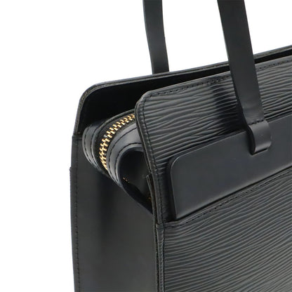 Louis Vuitton Epi Croisette PM Tote Shoulder Bag Leather Noir Black — view 8