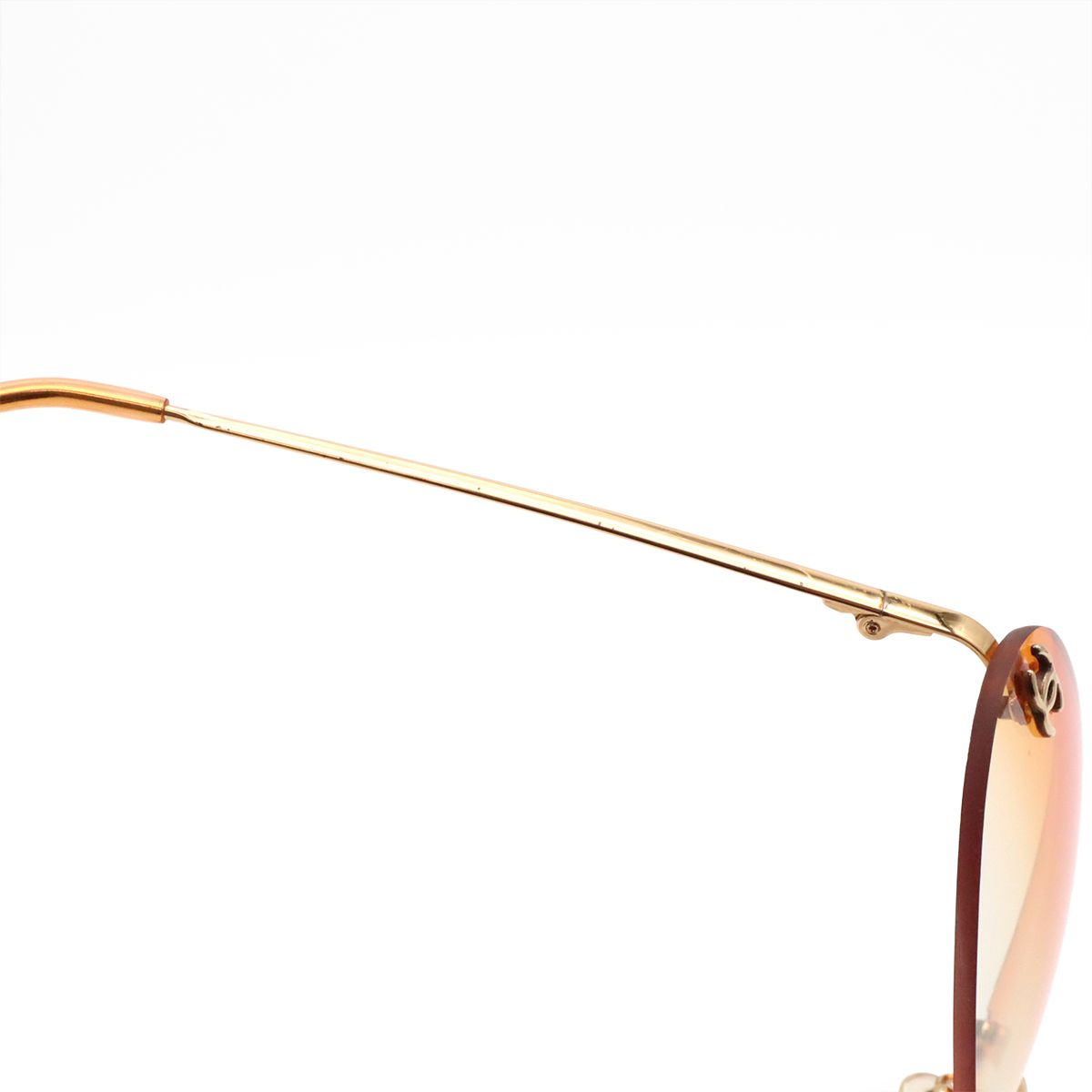 Chanel CC Logo Sunglasses Eyewear Rimless Oval — view 5