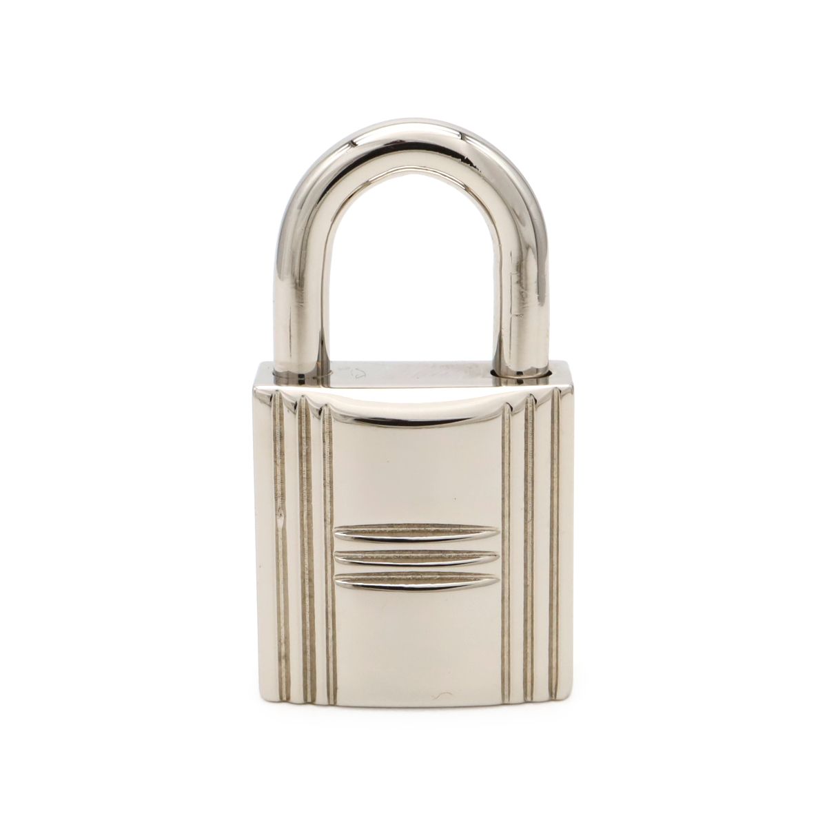 Hermes Cadena Padlock Key with Key Metal Silver — view 2