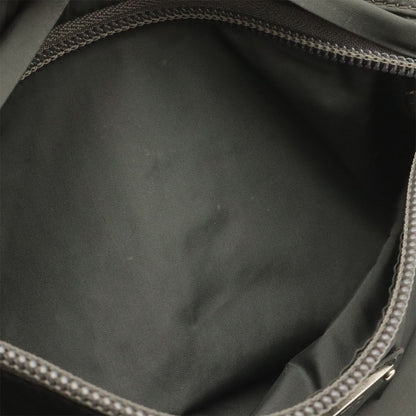 Prada Triangle Logo Belt Bag Waist Pouch Hip Nylon Gray Silver — view 8