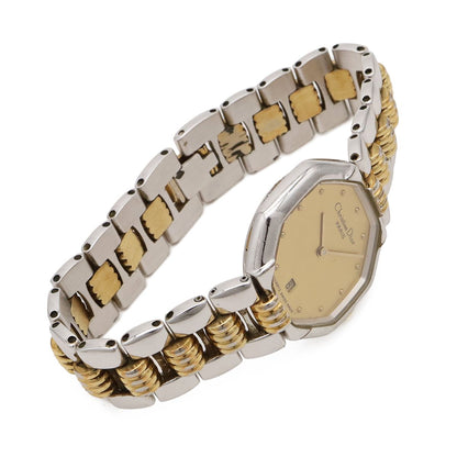 Dior Octagon Gold Dial SS Quartz Watch 48 — view 3