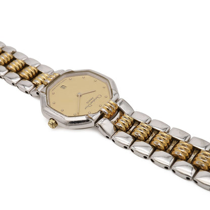 Dior Octagon Gold Dial SS Quartz Watch 48 — view 5