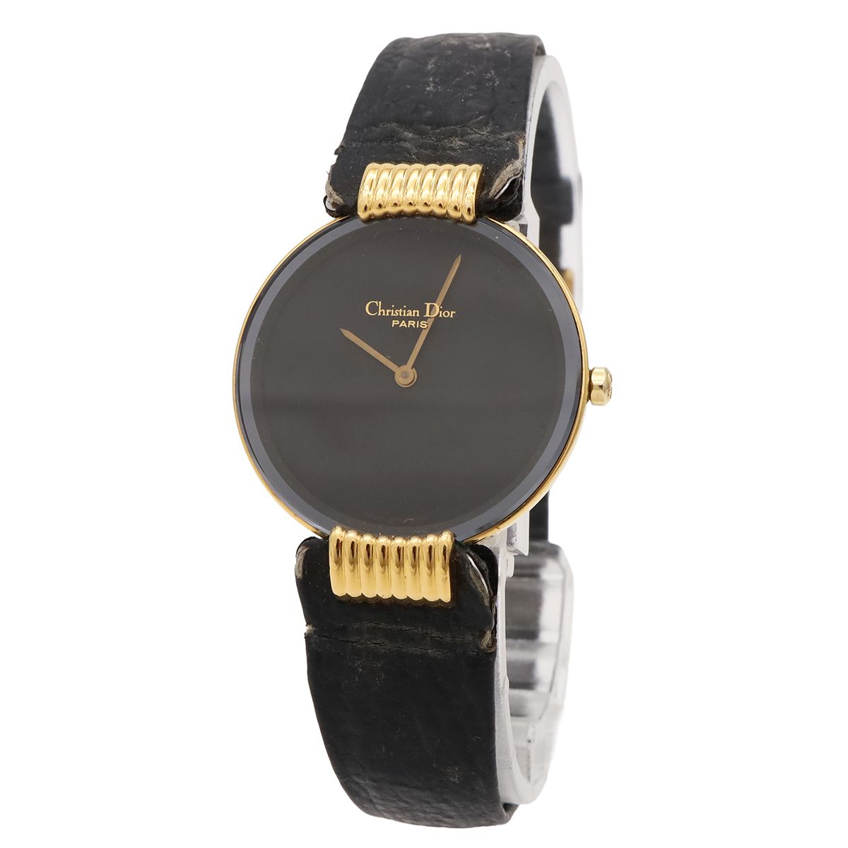 Dior Black Moon Dial Quartz Watch 46