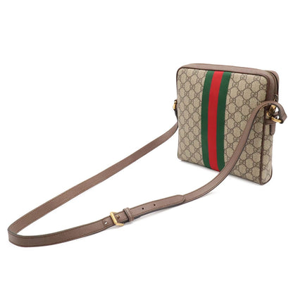 Gucci Ophidia GG Small Messenger Bag Supreme Sherry Line Leather Beige Mocha — view 2
