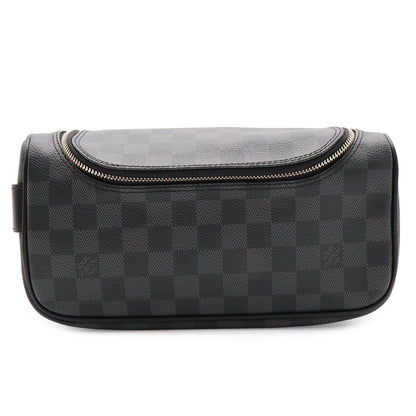 Louis Vuitton Damier Graphite Toilet Pouch Travel Clutch Handbag