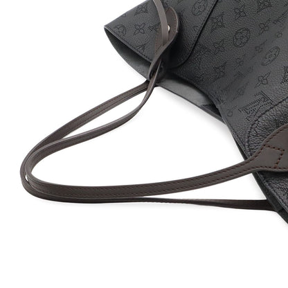 Louis Vuitton Monogram Mahina Hina MM Tote Shoulder Bag Leather Noir Black — view 4