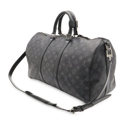 Louis Vuitton Monogram Eclipse Keepall Bandouliere 45 Boston Bag 2-Way — view 2