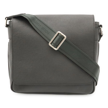 Louis Vuitton Taiga Roman PM Shoulder Bag Crossbody Leather Ardoise Black