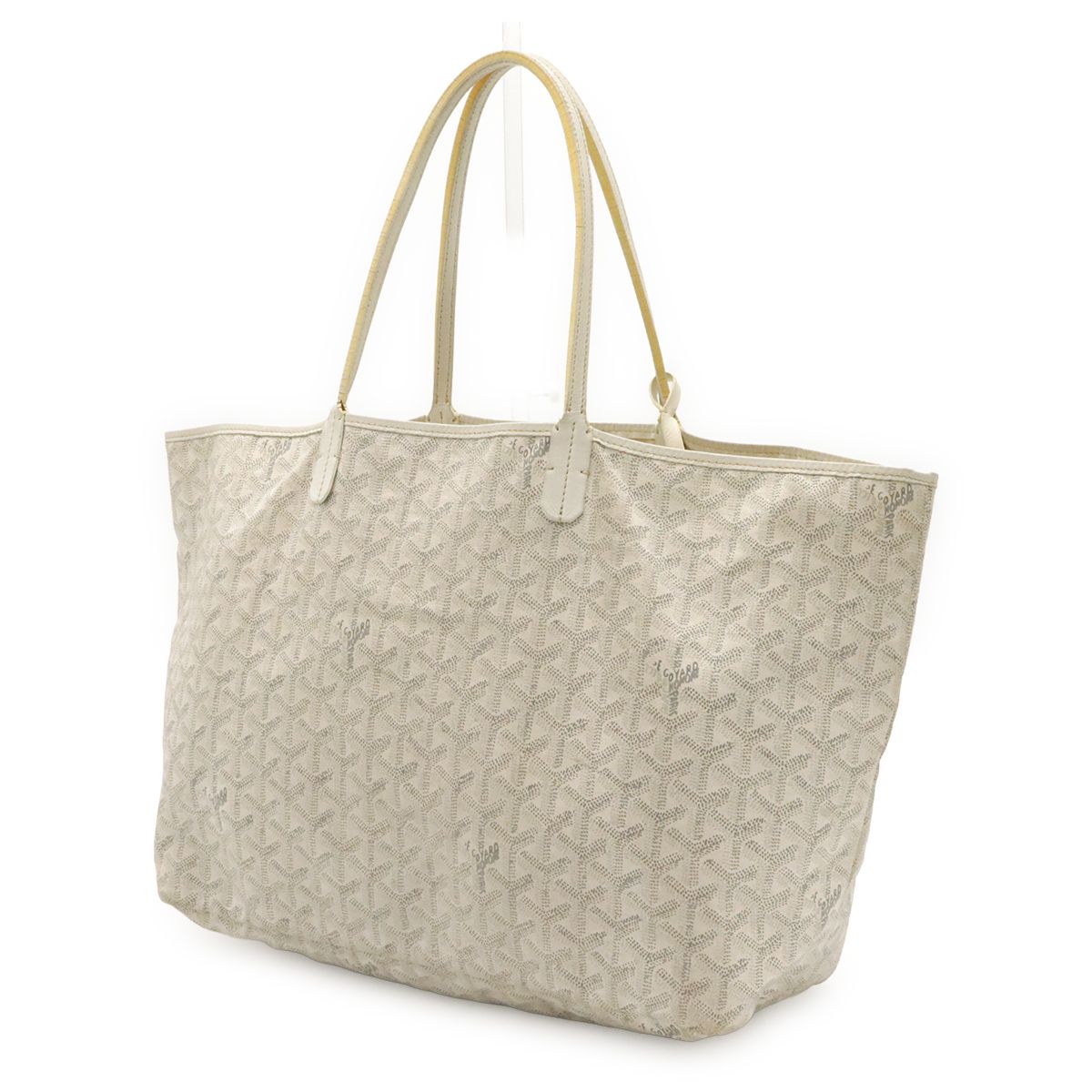 Goyard Saint Louis PM Tote Shoulder Bag Leather White — view 2