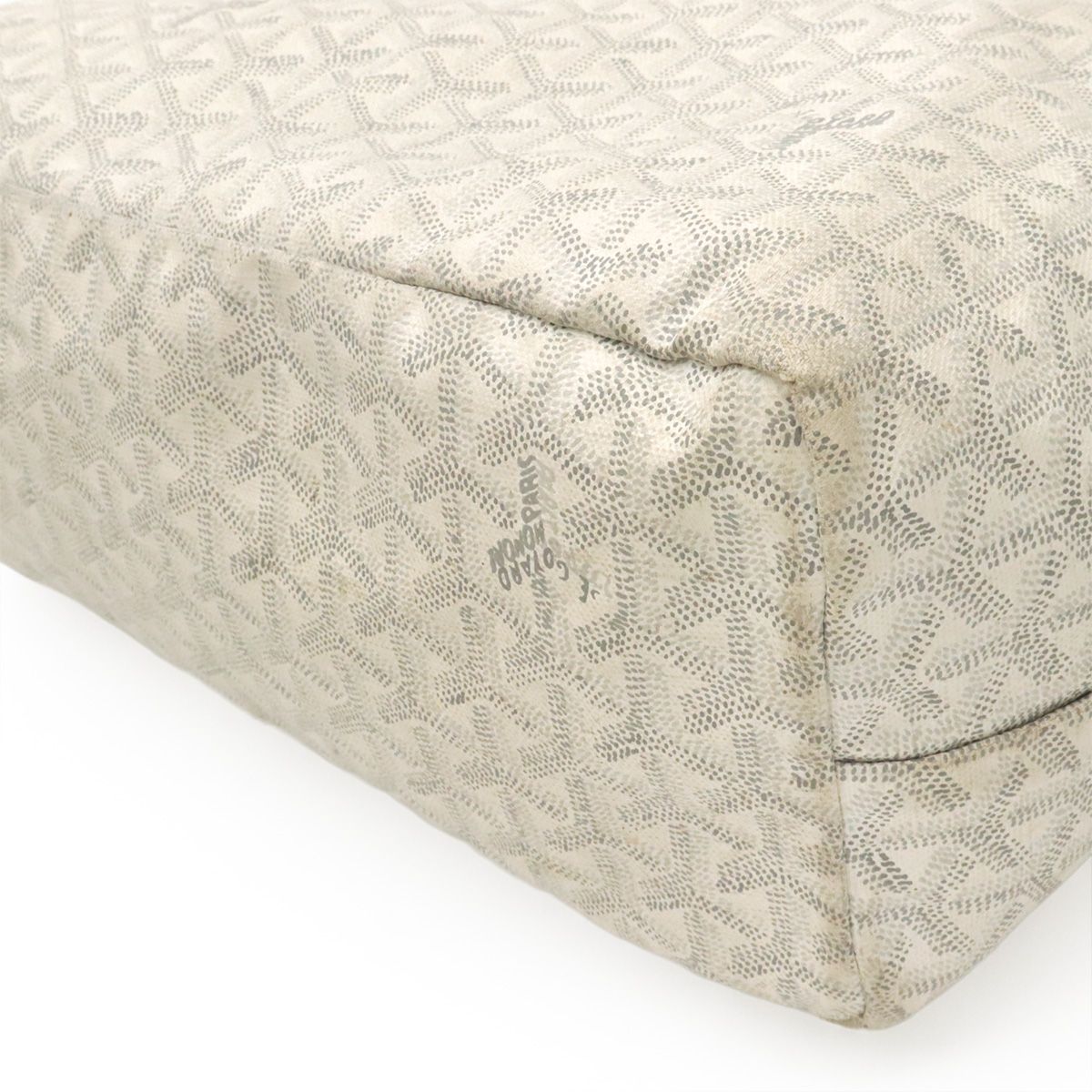 Goyard Saint Louis PM Tote Shoulder Bag Leather White — view 3