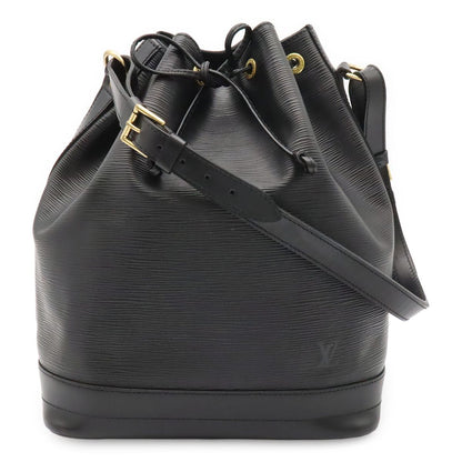 Louis Vuitton Epi Noe Shoulder Bag Drawstring Noir Black Gold