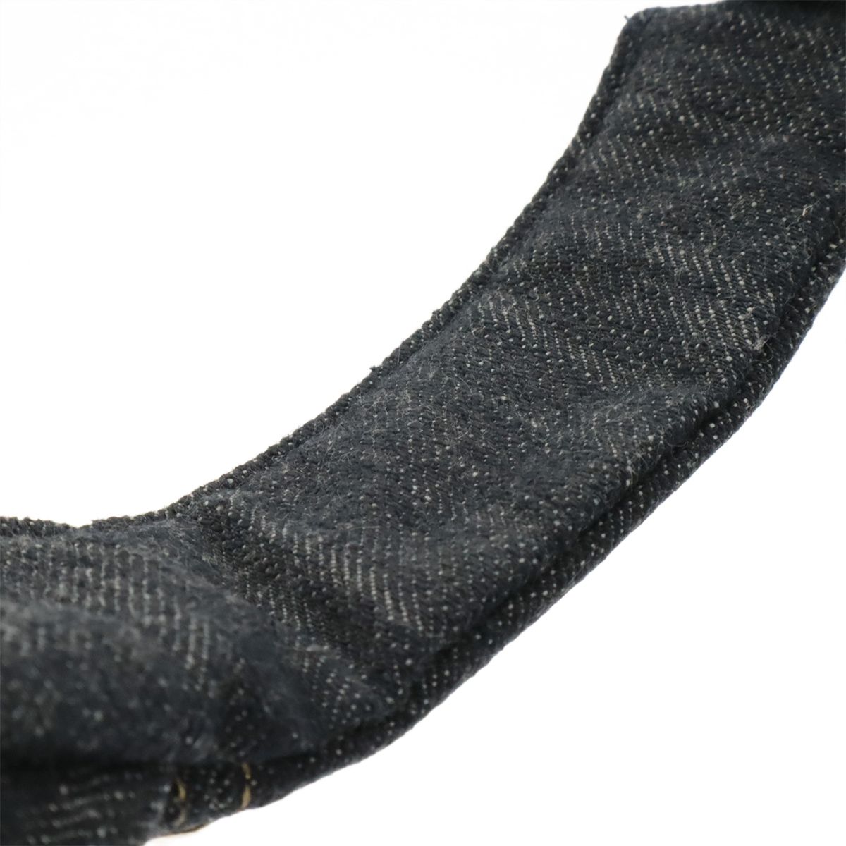 Chanel CC Logo Denim Sun Visor Hat Cotton 100% Navy — view 5
