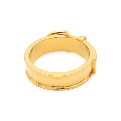 Hermes Book le Cellier Scarf Ring Closure Belt Motif Gold Plated — view 2