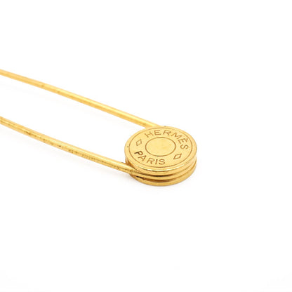 Hermes Sellier Quilt Pin Brooch Gold Plated — view 3