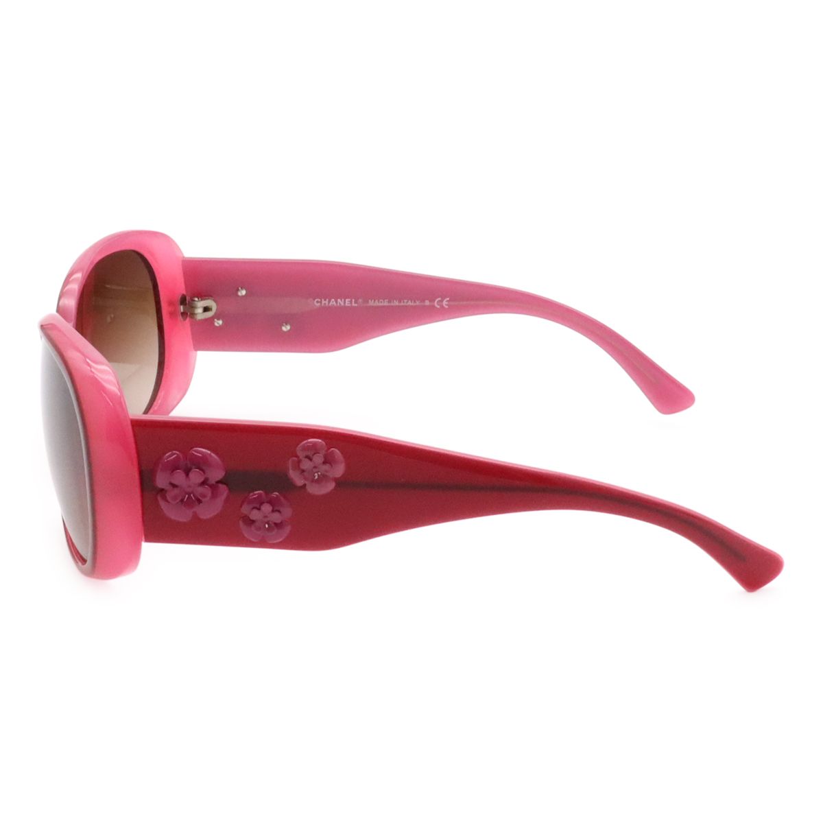 Chanel Camellia CC Logo Sunglasses Eyewear Round — view 2