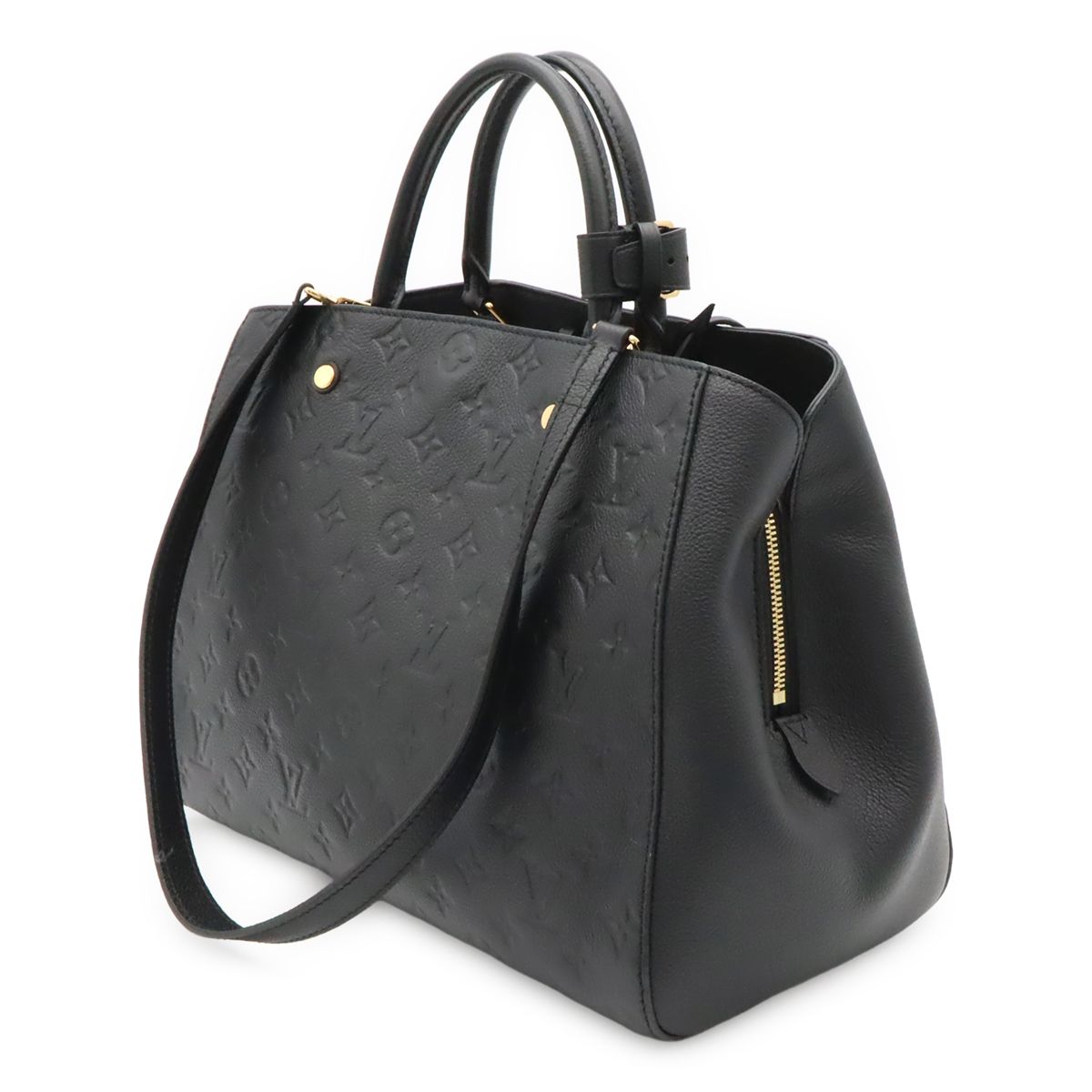 Louis Vuitton Monogram Empreinte Montaigne GM Tote 2-Way Shoulder Bag Noir Black — view 2